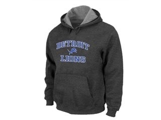 NFL Detroit Lions Dark Gray Hoodies