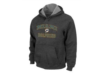 NFL Miami Dolphins Dark Gray Hoodies