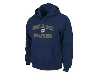 NFL Miami Dolphins navy blue Hoodies