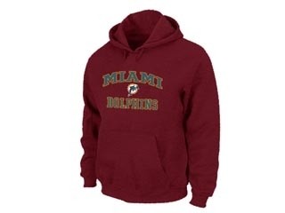 NFL Miami Dolphins Red Hoodies