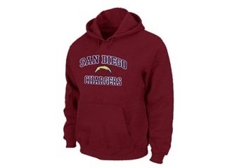 NFL San Diego Charger Red Hoodies