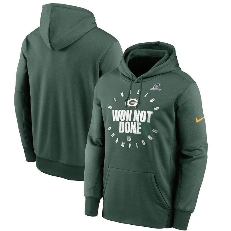 Nike Green Bay Packers Green 2020 NFC North Division Champions Trophy Collection Pullover Hoodies