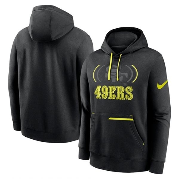 Men's San Francisco 49ers Black Volt Pullover Hoodie