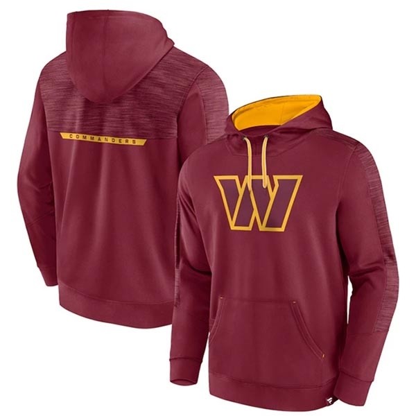 Men's Washington Commanders Burgundy Defender Evo Pullover Hoodie