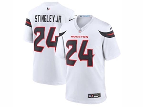 Men's Houston Texans #24 Derek Stingley Jr. 2024 White Vapor Limited Jersey