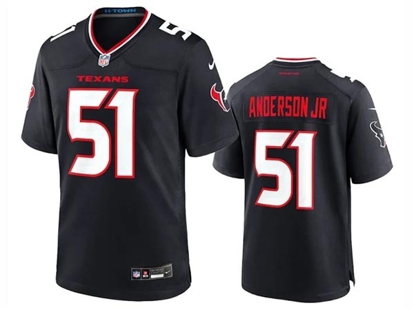 Men's Houston Texans #51 Will Anderson Jr. 2024 Navy Vapor Limited Jersey