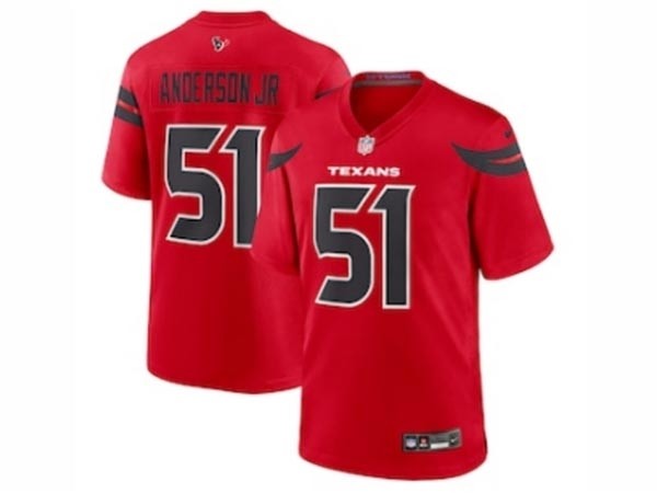 Men's Houston Texans #51 Will Anderson Jr. 2024 Red Vapor Limited Jersey