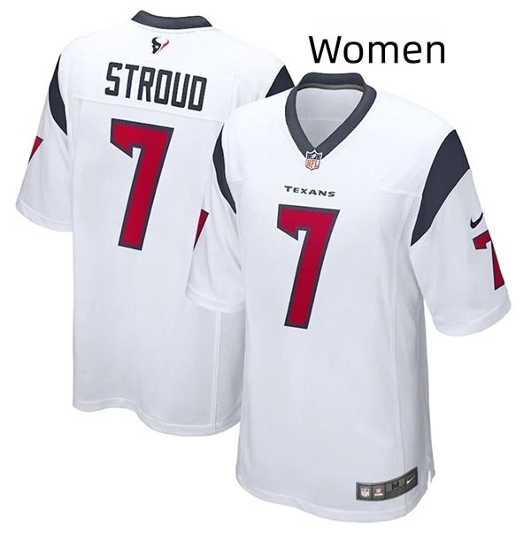 Women Houston Texans #7 C.J. Stroud Stitched Game Jersey