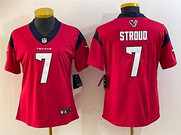 Women's Houston Texans #7 C.J. Stroud Red Vapor Limited Jersey