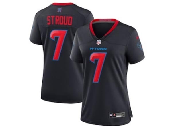 Women's Houston Texans #7 C.J. Stroud 2024 Alternate Navy Vapor Limited Jersey