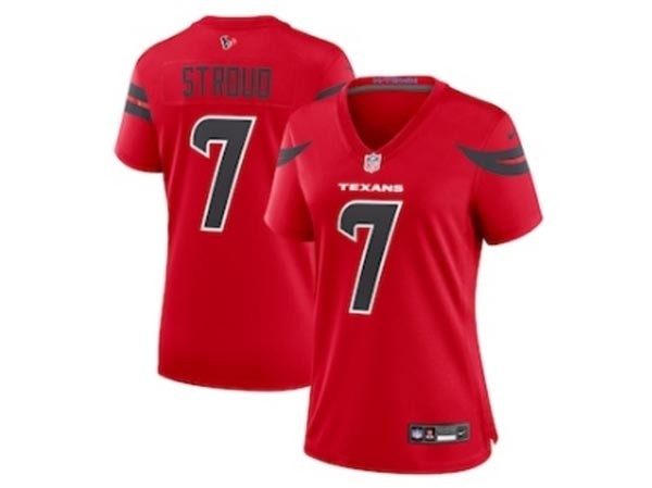 Women's Houston Texans #7 C.J. Stroud 2024 Red Vapor Limited Jersey