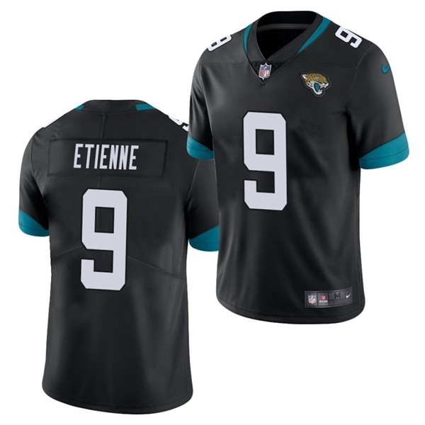 Men's Jacksonville Jaguars #9 Travis Etienne Black 2021 Draft Vapor Limited Jersey