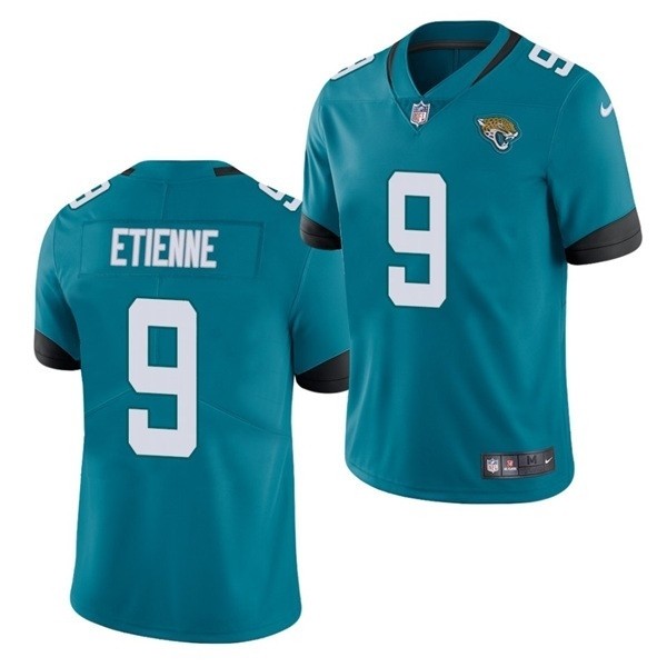 Men's Jacksonville Jaguars #9 Travis Etienne Teal 2021 Draft Vapor Limited Jersey