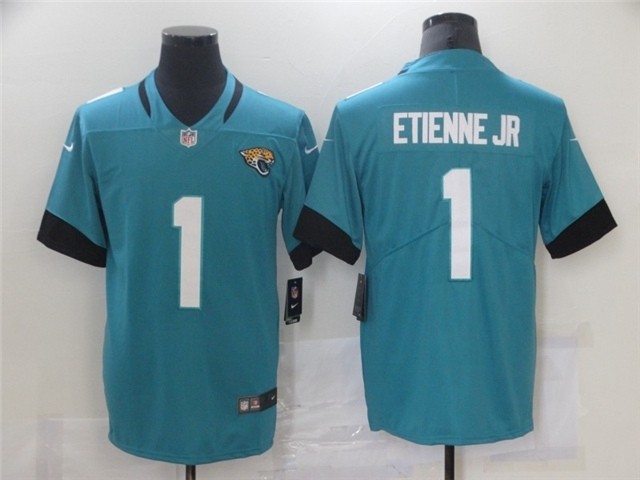 Jacksonville Jaguars #1 Travis Etienne Teal Vapor Limited Jersey