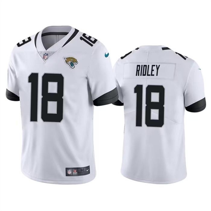 Men's Jacksonville Jaguars #18 Calvin Ridley White Vapor Untouchable Limited Stitched Jersey