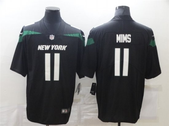 Men's Jets #11 Denzel Mims Black Alternate  Stitched NFL Vapor Untouchable Limited Jersey