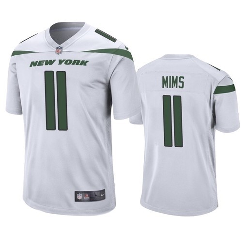 Men's Jets #11 Denzel Mims White Stitched NFL Vapor Untouchable Limited Jersey