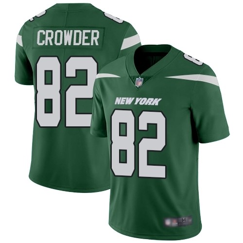 Men's Jets #82 Jamison Crowder Green Team Color Stitched Football Vapor Untouchable Limited Jersey