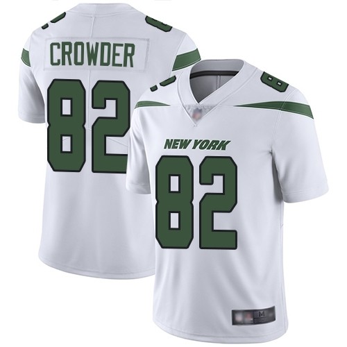 Men's Jets #82 Jamison Crowder White Stitched Football Vapor Untouchable Limited Jersey