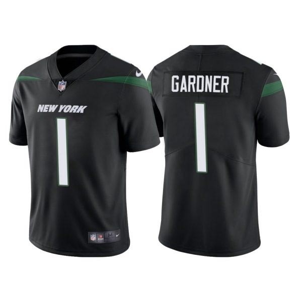 Youth New York Jets #1 Ahmad Gardner 2022 Black Vapor Untouchable Limited Stitched Jersey