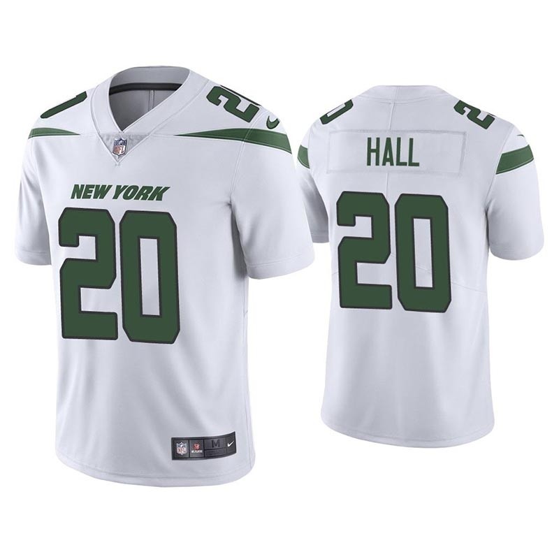 Youth New York Jets #20 Breece Hall 2022 White Vapor Untouchable Limited Stitched Jersey