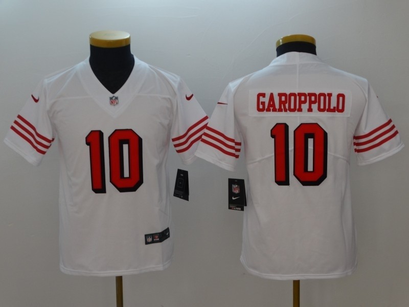 NFL Youth 49ers Garoppolo #10 white New 2018 Legend Jersey