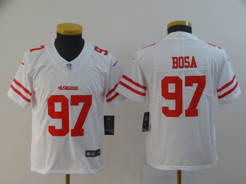 NFL Youth San Francisco 49ers Bosa #97 white Jersey