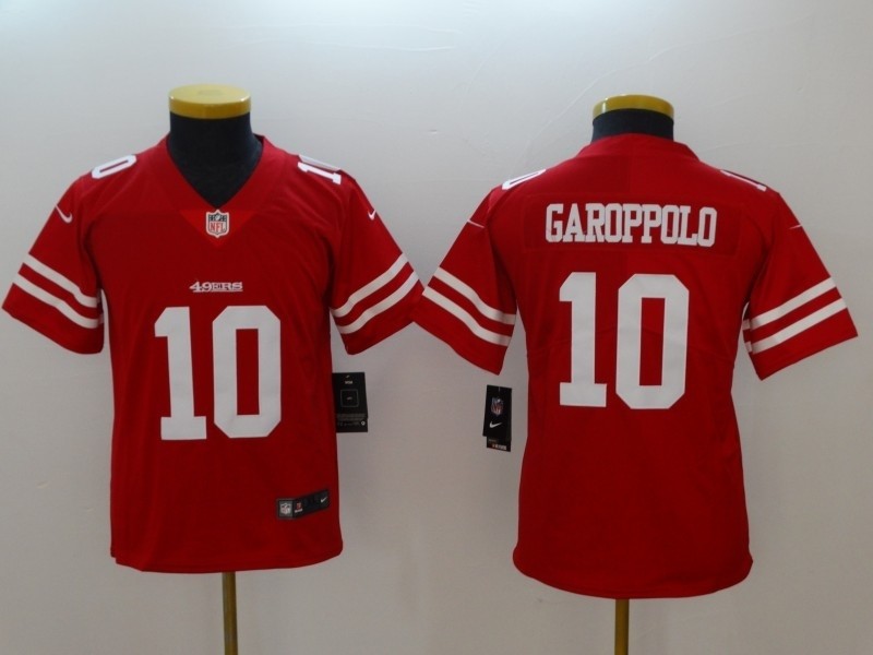 NFL Youth San Francisco 49ers Garoppolo #10 Red Jersey