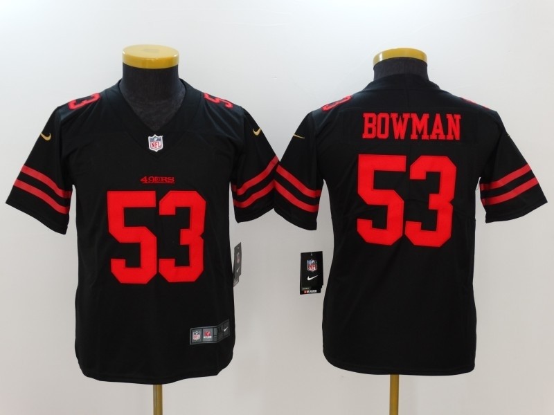 NFL Youth San Francisco 49ers  NaVorro Bowman #53 black Jersey