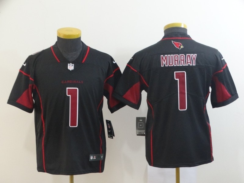 NFL Youth Arizona Cardinals Kyler Murray #1 black Rush Limited Jersey