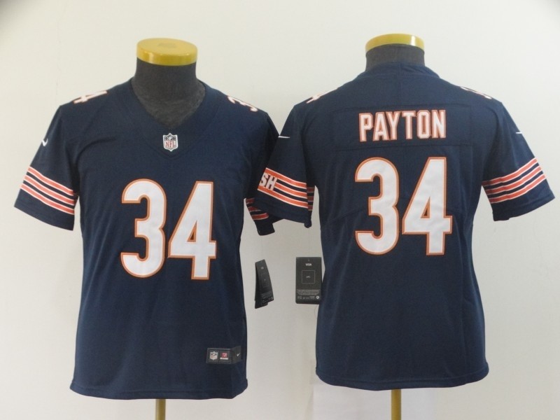 NFL Youth Bears Walter Payton #34 blue Jersey