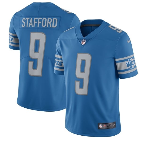 NFL Youth Detroit Lions Stafford #9 sky blue Jersey