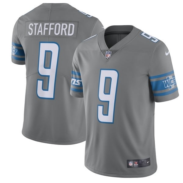 NFL Youth Detroit Lions Stafford #9 Grey Jersey