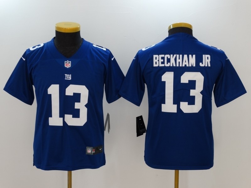 NFL Youth New York Giants Odell Beckham Jr. #13 blue Jersey