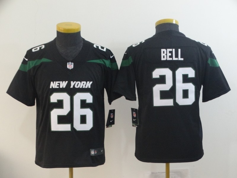 NFL Youth New York Jets Le'Veon Bell #26 black 2019 Jersey