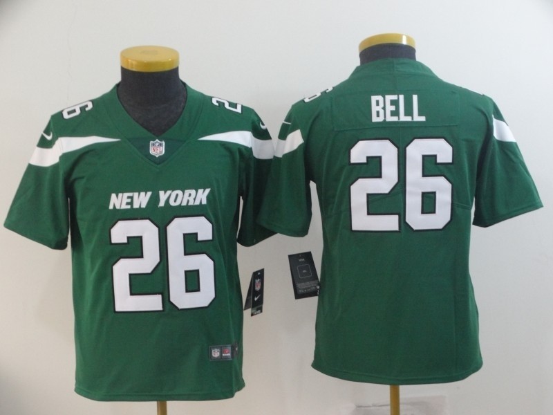 NFL Youth New York Jets Le'Veon Bell #26 Green 2019 Jersey