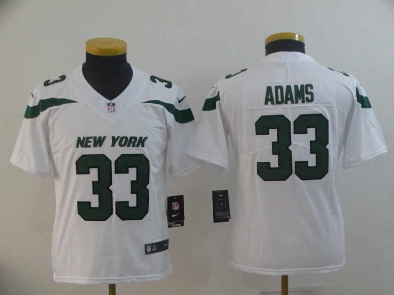 NFL Youth New York Jets Jamal Adams #33 White 2019 Jersey