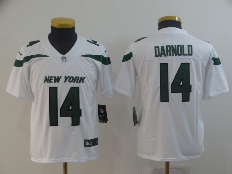 NFL Youth New York Jets Sam Darnold #14 White 2019 Jersey