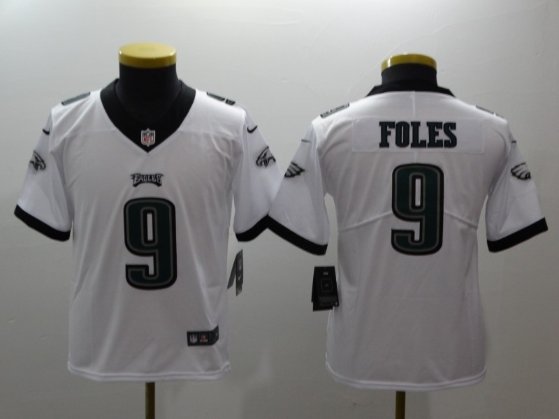 NFL Youth Philadelphia Eagles Foles #9 white Jersey