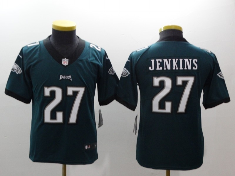 NFL Youth Philadelphia Eagles Jenkins #27 Green Jersey