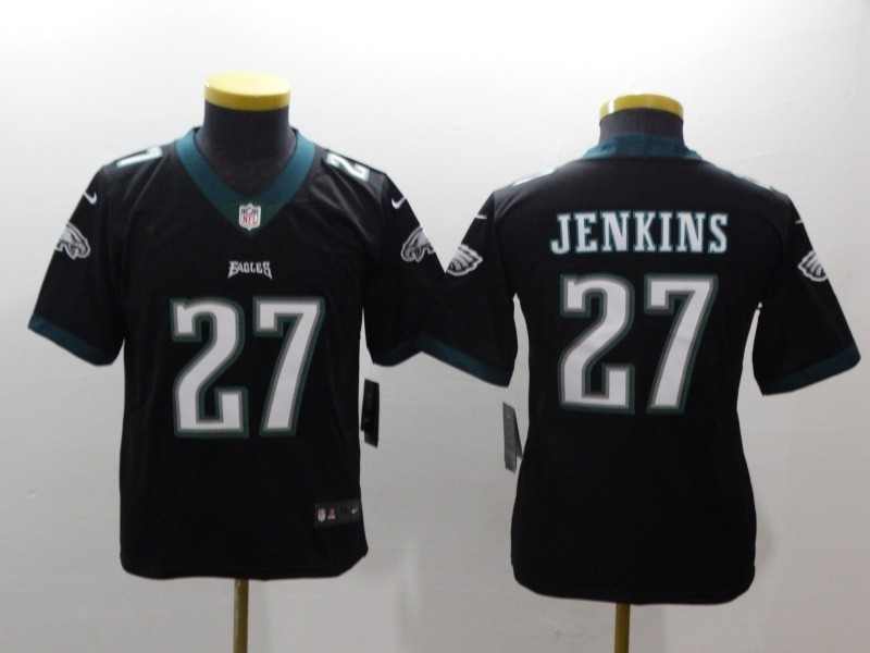 NFL Youth Philadelphia Eagles Jenkins #27 Black Jersey