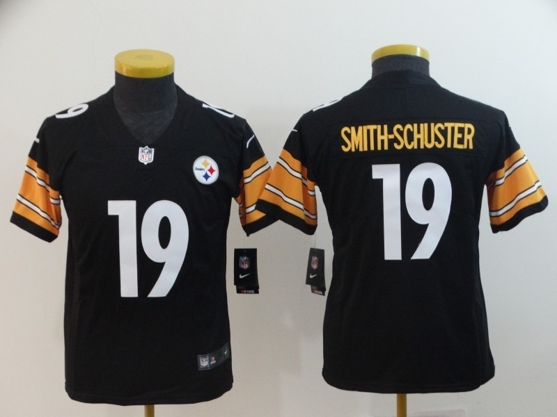 NFL Youth Pittsburgh Steelers Smith-Schuster #19 black Jersey