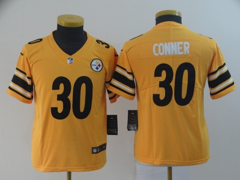 NFL Youth Steelers Conner #30 Gold Inverted Legend Jersey