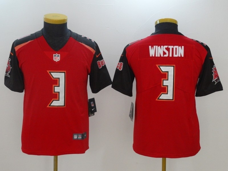 NFL Youth Tampa Bay Buccaneers Jameis Winston #3 red Jersey