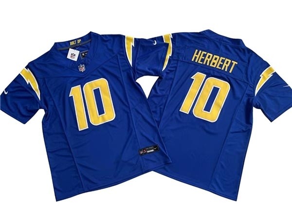 Men's Los Angeles Chargers #10 Justin Herbert Royal Alternate Vapor F.U.S.E. Limited Jersey