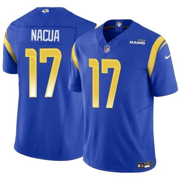 Youth Los Angeles Rams #17 Puka Nacua Blue 2023 F.U.S.E Vapor Untouchable Limited Stitched Jersey