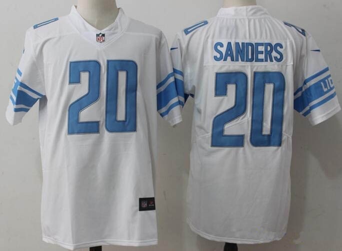 NFL Detroit Lions #20 Barry Sanders White Vapor Untouchable Limited Jersey