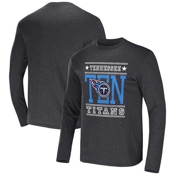 Men's Tennessee Titans Heathered Charcoal X Darius Rucker Collection Long Sleeve T-Shirt