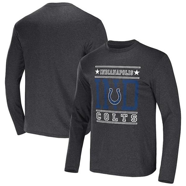 Men's Indianapolis Colts Heathered Charcoal X Darius Rucker Collection Long Sleeve T-Shirt