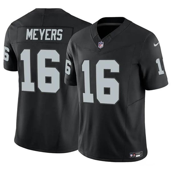 Men's Las Vegas Raiders #16 Jakobi Meyers Black 2023 F.U.S.E Vapor Untouchable Stitched Football Jersey